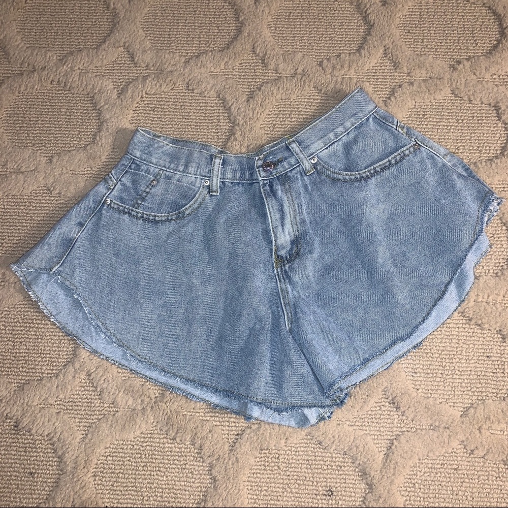 Denim shorts